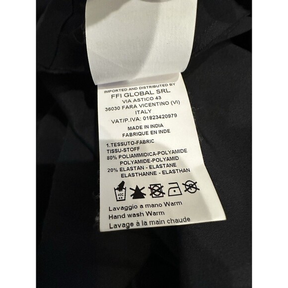 Marithe Francois Girbaud Dress Black Designer Size 6-8 Sleeveless - Picture 7 of 8